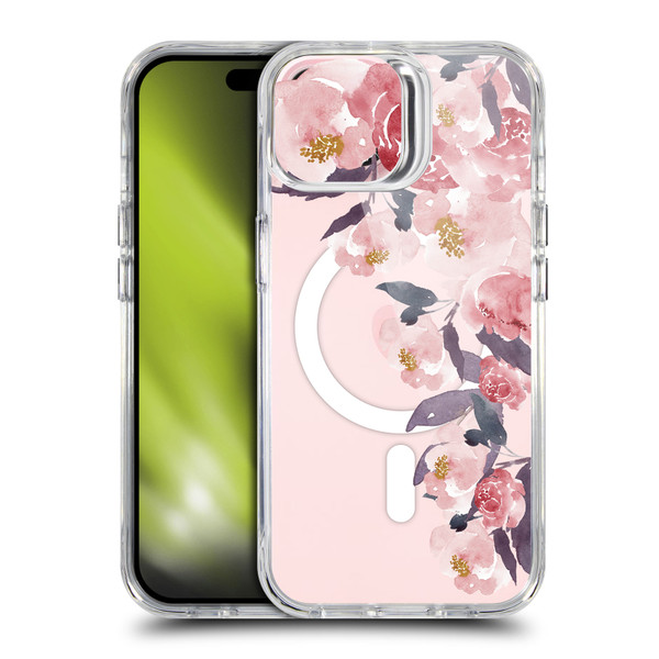 Monika Strigel Flower Collection My Rose Garden SHOCKPROOF BUMPER CASE COMPATIBLE WITH Apple iPhone 15 & MAGSAFE