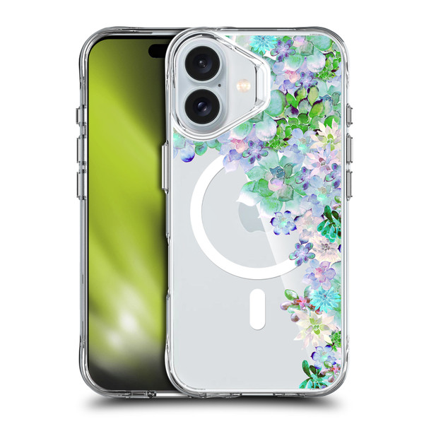 Monika Strigel Flower Collection My Succulent Garden SHOCKPROOF BUMPER CASE COMPATIBLE WITH Apple iPhone 16 & MAGSAFE
