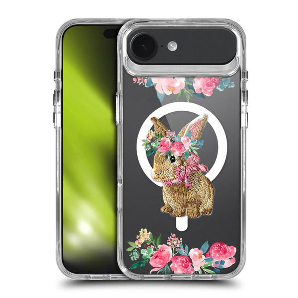 Monika Strigel Flower Collection Bunny SHOCKPROOF BUMPER CASE COMPATIBLE WITH Apple iPhone 17 Air & MAGSAFE