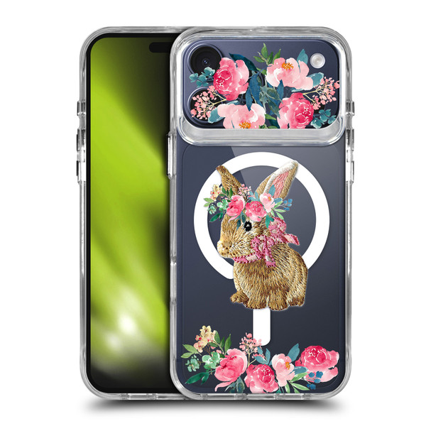 Monika Strigel Flower Collection Bunny SHOCKPROOF BUMPER CASE COMPATIBLE WITH Apple iPhone 17 Pro Max & MAGSAFE