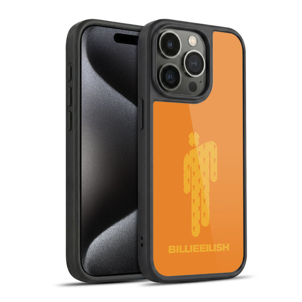 Billie Eilish Key Art Blohsh Orange Gel Armour Case For Apple iPhone 15 Pro