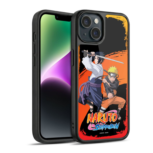 Naruto Shippuden Key Art Naruto And Sasuke Gel Armour Case For Apple iPhone 14