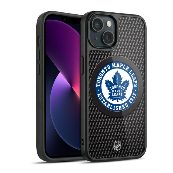 NHL Toronto Maple Leafs Puck Texture Gel Armour Case For Apple iPhone 13