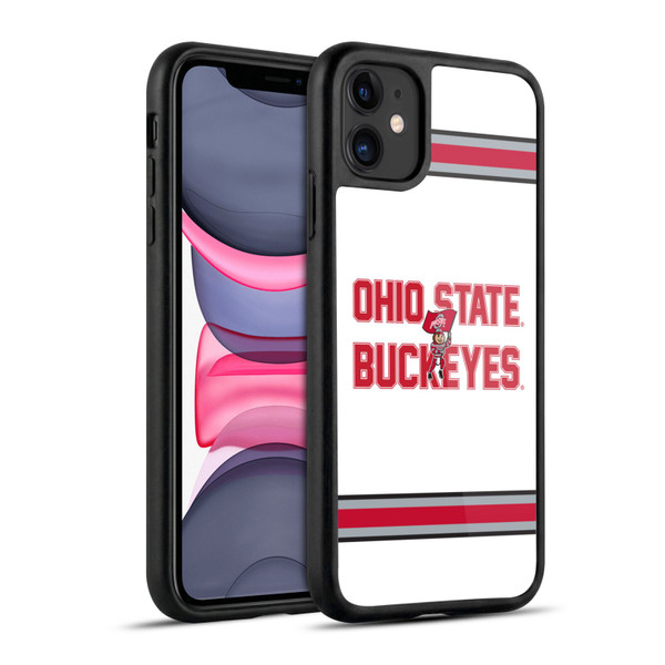 Ohio State University Logo White Stripes Gel Armour Case For Apple iPhone 11