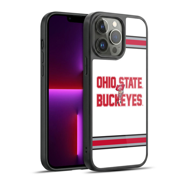 Ohio State University Logo White Stripes Gel Armour Case For Apple iPhone 13 Pro Max