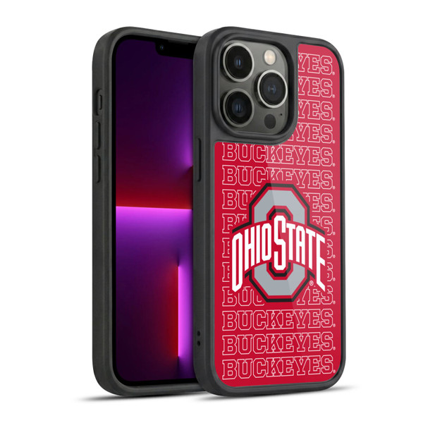 Ohio State University Logo Outline Buckeyes Gel Armour Case For Apple iPhone 13 Pro