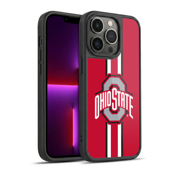 Ohio State University Logo Stripes Gel Armour Case For Apple iPhone 13 Pro
