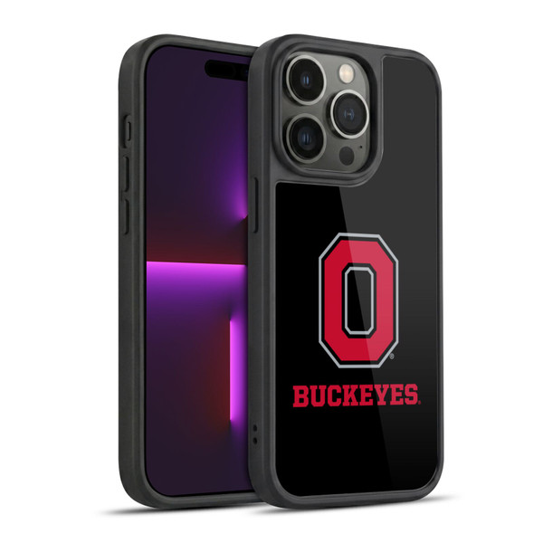Ohio State University Logo Black Gel Armour Case For Apple iPhone 14 Pro