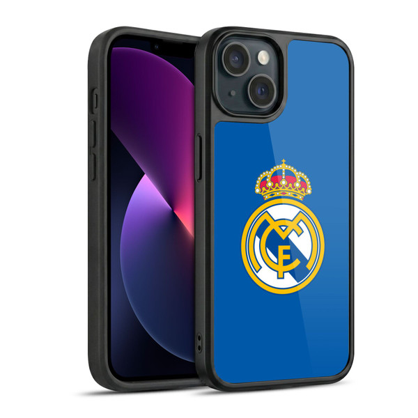 Real Madrid CF Origin Plain Logo Blue Gel Armour Case For Apple iPhone 13