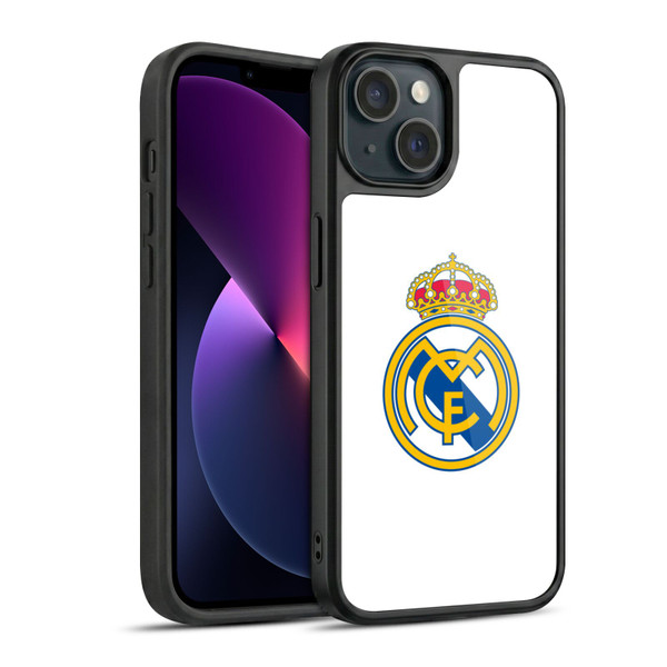 Real Madrid CF Origin Plain Logo White Gel Armour Case For Apple iPhone 13