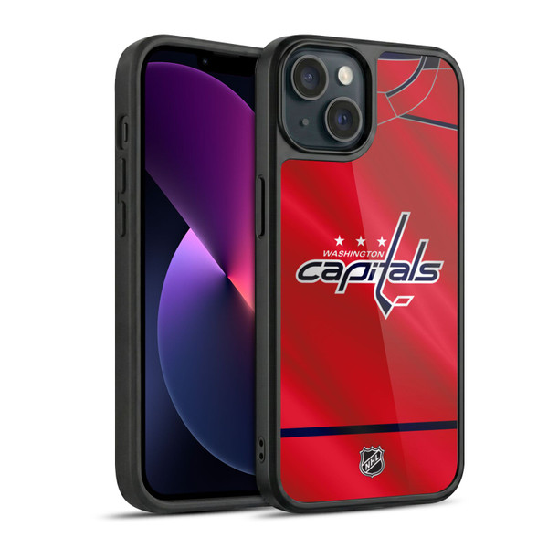 NHL Washington Capitals Jersey Gel Armour Case For Apple iPhone 13