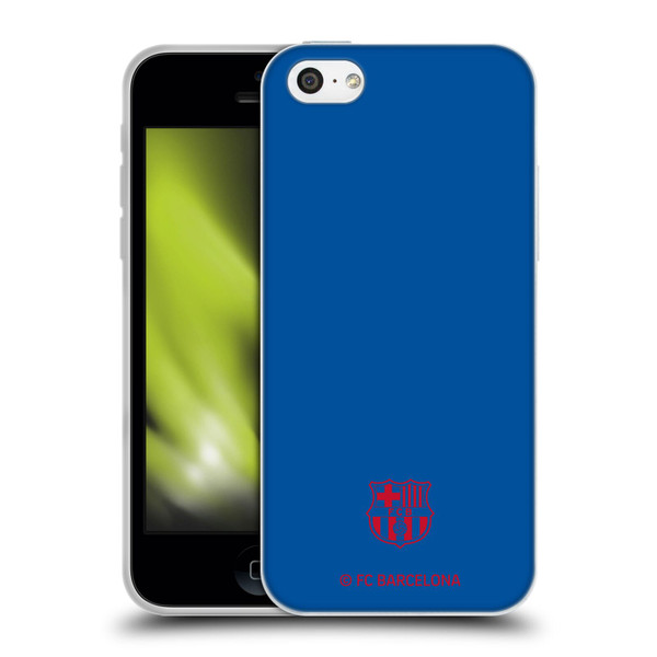 FC Barcelona Crest Patterns Blue Soft Gel Case for Apple iPhone 5c