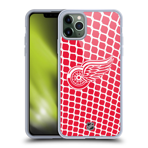 NHL Detroit Red Wings Net Pattern Soft Gel Case for Apple iPhone 11 Pro Max & MagSafe