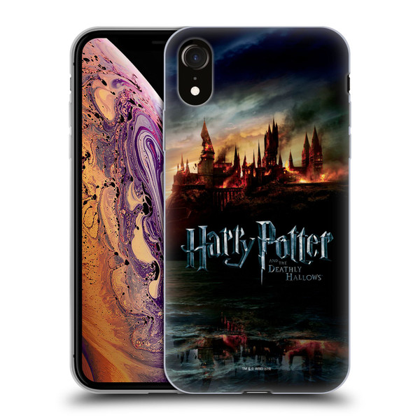 Harry Potter Deathly Hallows VIII Castle Soft Gel Case for Apple iPhone XR