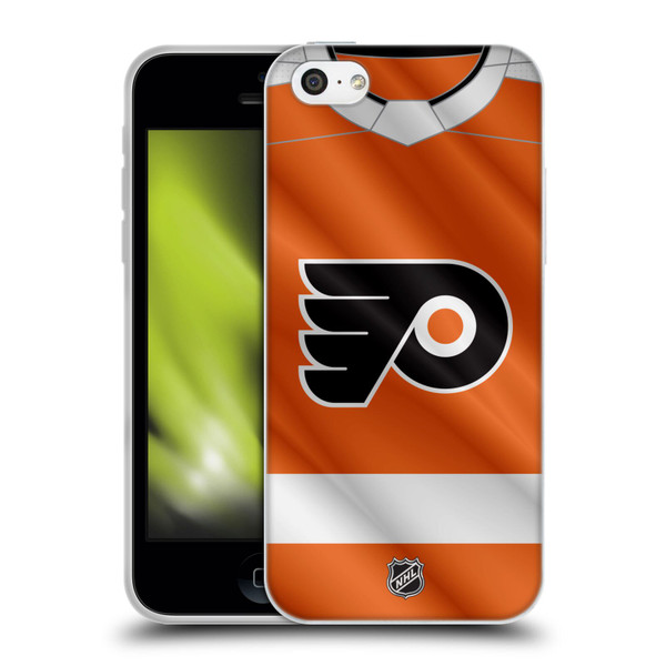 NHL Philadelphia Flyers Jersey Soft Gel Case for Apple iPhone 5c