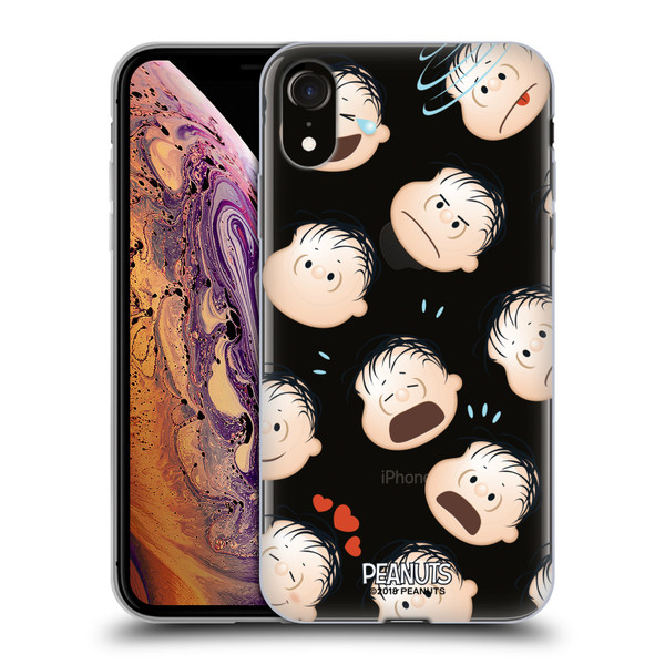 Peanuts Character Patterns Linus Soft Gel Case for Apple iPhone XR