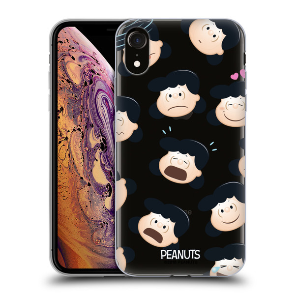 Peanuts Character Patterns Lucy Soft Gel Case for Apple iPhone XR