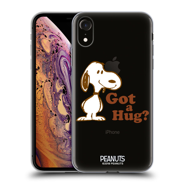 Peanuts Snoopy Hug Got A Hug Soft Gel Case for Apple iPhone XR