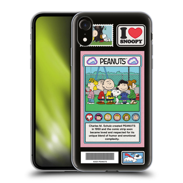 Peanuts Trends Cast Card Soft Gel Case for Apple iPhone XR