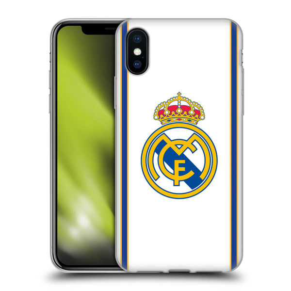 Real Madrid CF Retro Bring Back 99/00 White Soft Gel Case for Apple iPhone X / iPhone XS & MagSafe