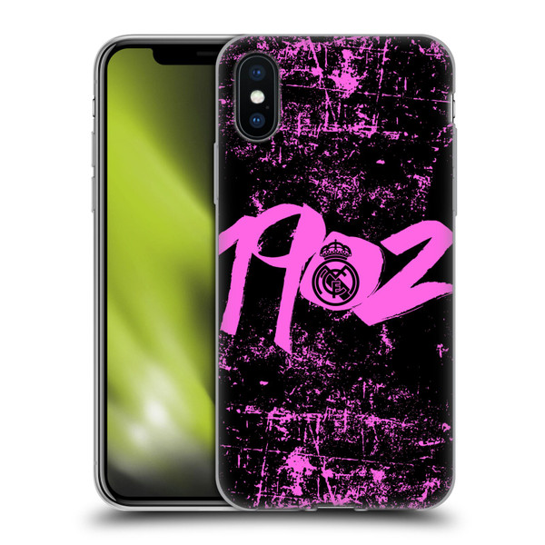 Real Madrid CF Urban Pink 1902 Soft Gel Case for Apple iPhone X / iPhone XS & MagSafe