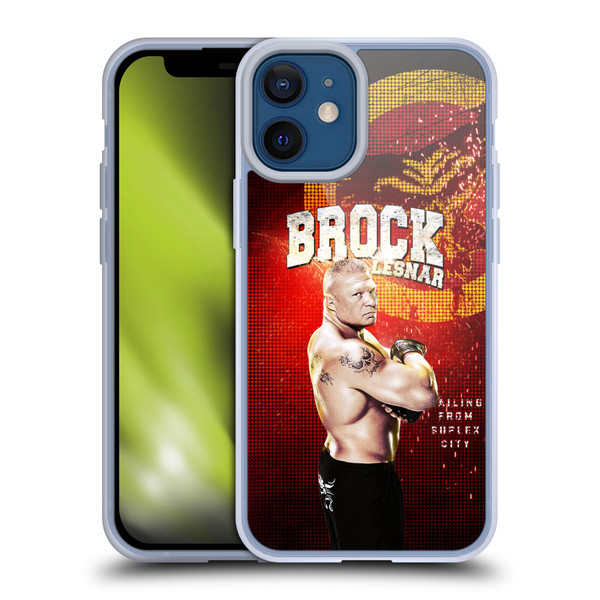 WWE Superstars Brock Lesnar Soft Gel Case for Apple iPhone 12 Mini & MagSafe
