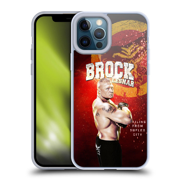 WWE Superstars Brock Lesnar Soft Gel Case for Apple iPhone 12 Pro Max & MagSafe