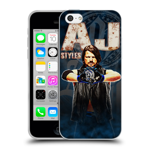 WWE Superstars AJ Styles Soft Gel Case for Apple iPhone 5c