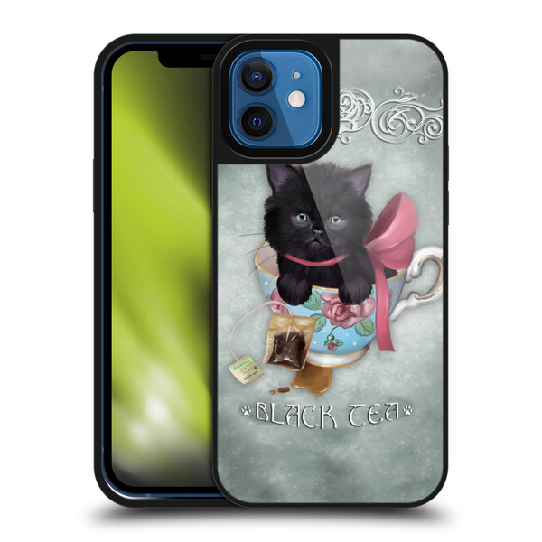 Ash Evans Black Cats Tea Gel Armour Case For Apple iPhone 12 / iPhone 12 Pro