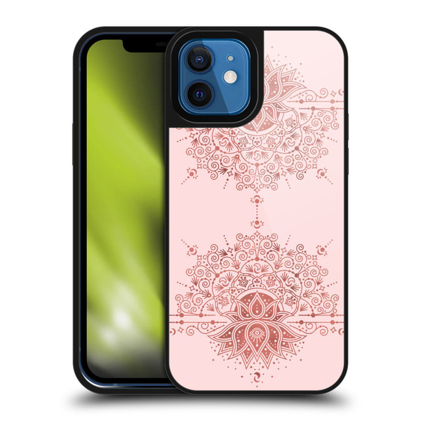 Cat Coquillette Patterns 6 Lotus Bloom Mandala 1 Gel Armour Case For Apple iPhone 12 / iPhone 12 Pro