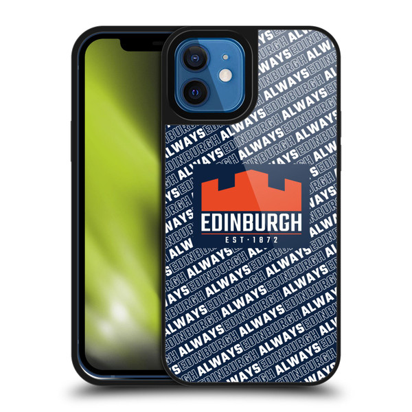 Edinburgh Rugby Graphics Logo Pattern Gel Armour Case For Apple iPhone 12 / iPhone 12 Pro