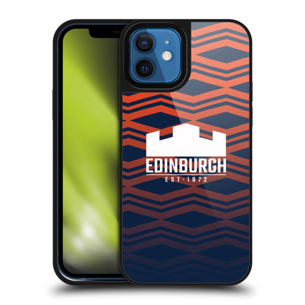 Edinburgh Rugby Graphics Pattern Gradient Gel Armour Case For Apple iPhone 12 / iPhone 12 Pro