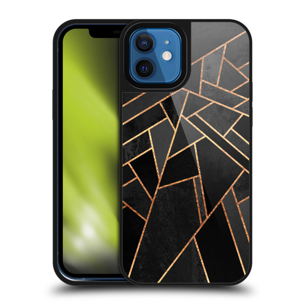 Elisabeth Fredriksson Geometric Design And Pattern Black Night Gel Armour Case For Apple iPhone 12 / iPhone 12 Pro