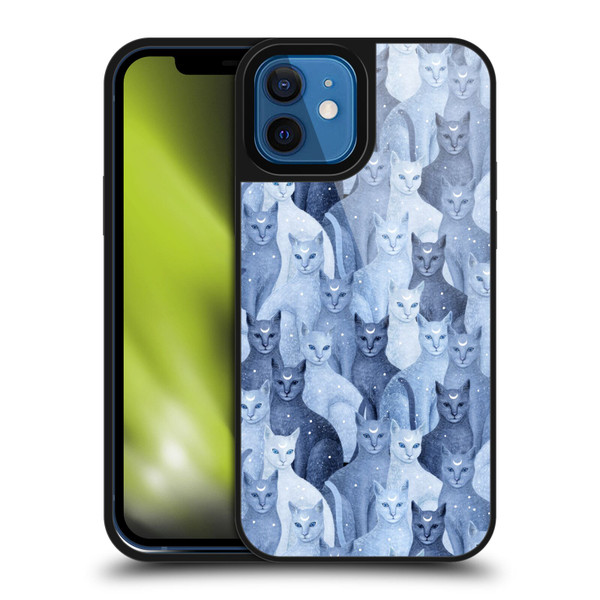 Episodic Drawing Pattern Cats Gel Armour Case For Apple iPhone 12 / iPhone 12 Pro