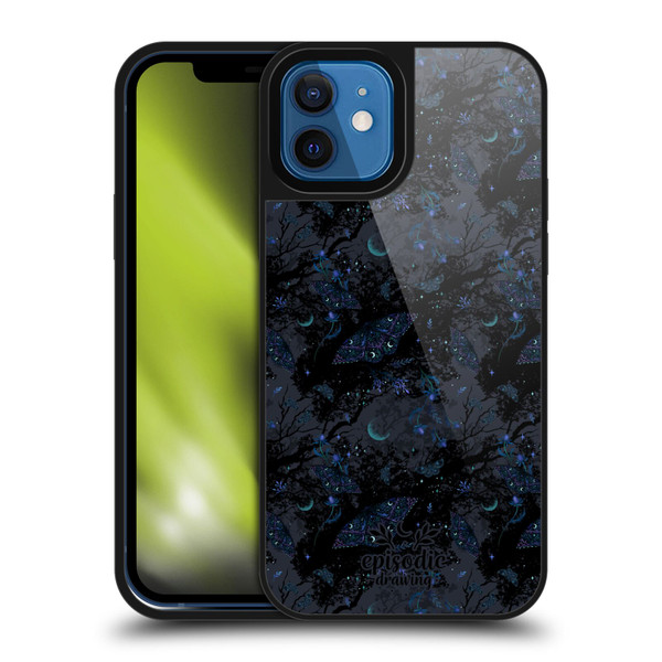 Episodic Drawing Spooky Patterns Witch Moth Gel Armour Case For Apple iPhone 12 / iPhone 12 Pro