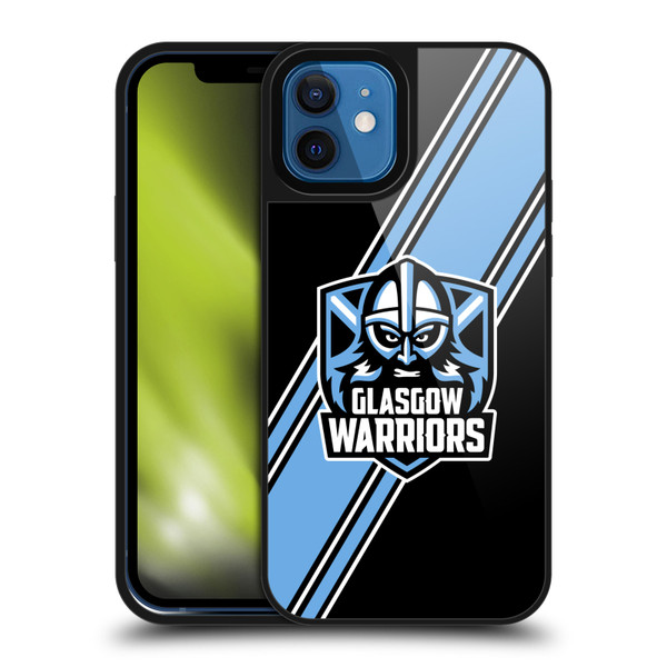 Glasgow Warriors Logo 2 Diagonal Stripes Gel Armour Case For Apple iPhone 12 / iPhone 12 Pro