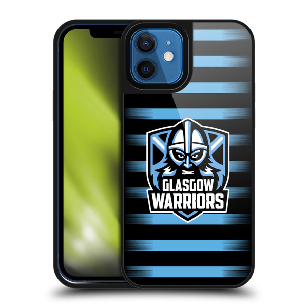 Glasgow Warriors Logo 2 Stripes Gel Armour Case For Apple iPhone 12 / iPhone 12 Pro
