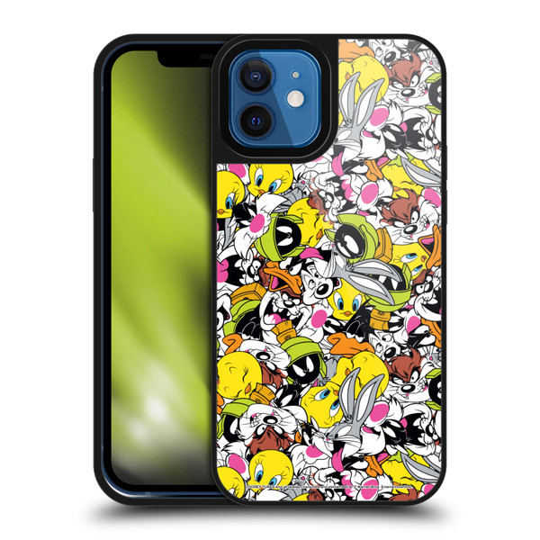 Looney Tunes Patterns Group Gel Armour Case For Apple iPhone 12 / iPhone 12 Pro