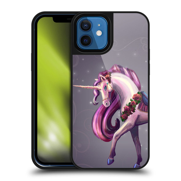 Rose Khan Unicorns Rose Red Gel Armour Case For Apple iPhone 12 / iPhone 12 Pro