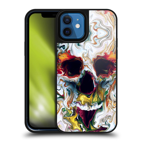 Riza Peker Skulls 9 Skull Abstract Gel Armour Case For Apple iPhone 12 / iPhone 12 Pro