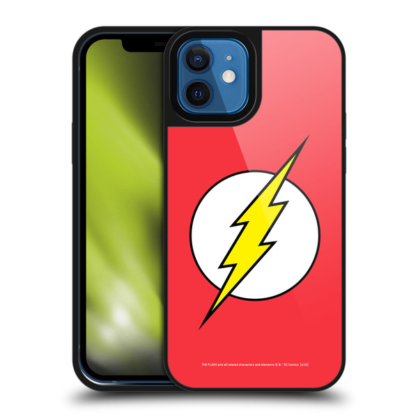 The Flash DC Comics Logo Plain Gel Armour Case For Apple iPhone 12 / iPhone 12 Pro