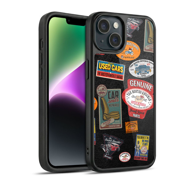 Busted Knuckle Garage Graphics Patches Gel Armour Case For Apple iPhone 14