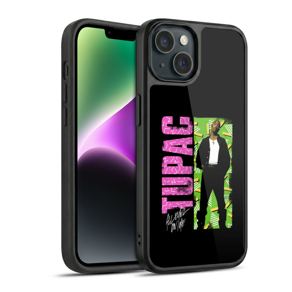 Tupac Shakur Key Art Distressed Look Gel Armour Case For Apple iPhone 14