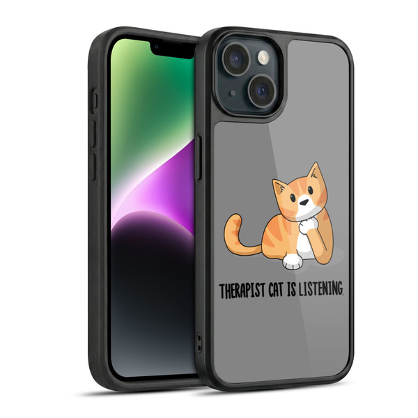 Beth Wilson Doodle Cats 2 Therapist Gel Armour Case For Apple iPhone 14