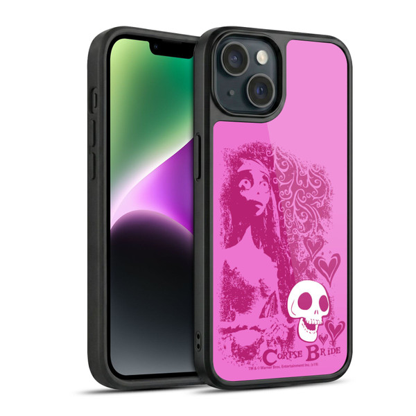 Corpse Bride Key Art Pink Distressed Look Gel Armour Case For Apple iPhone 14