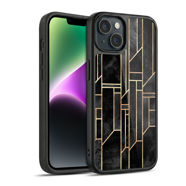 Elisabeth Fredriksson Geometric Design And Pattern Black Skies Gel Armour Case For Apple iPhone 14