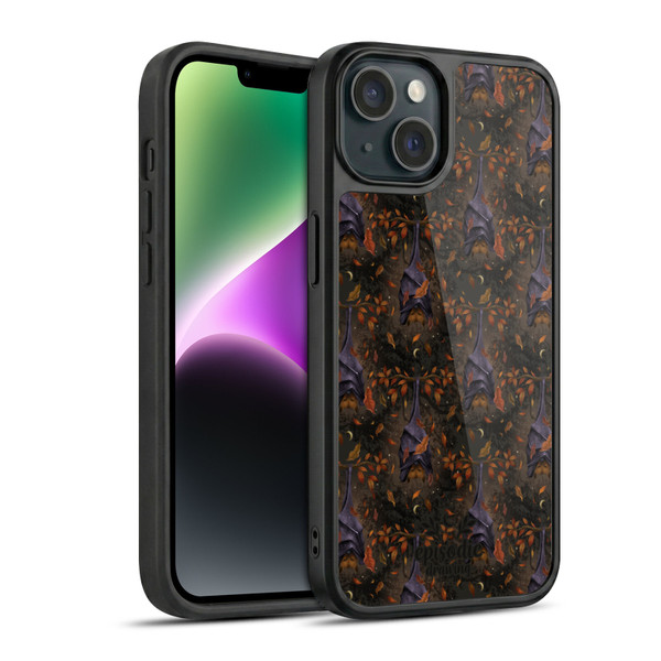 Episodic Drawing Spooky Patterns Autumn Bat Gel Armour Case For Apple iPhone 14