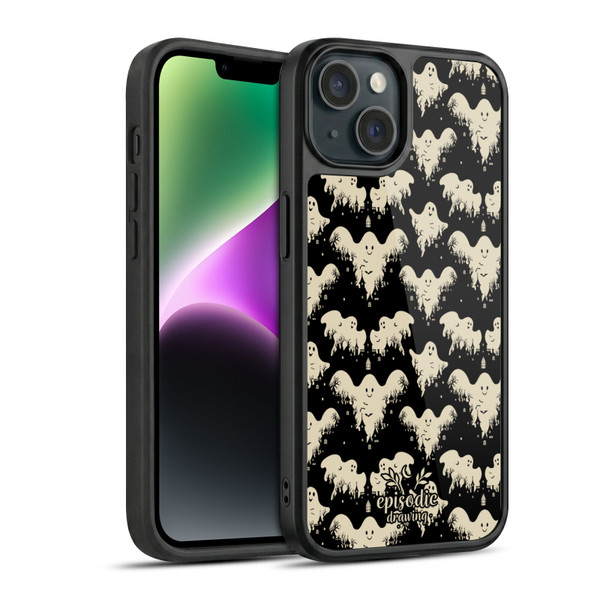 Episodic Drawing Spooky Patterns Halloween Ghost Gel Armour Case For Apple iPhone 14