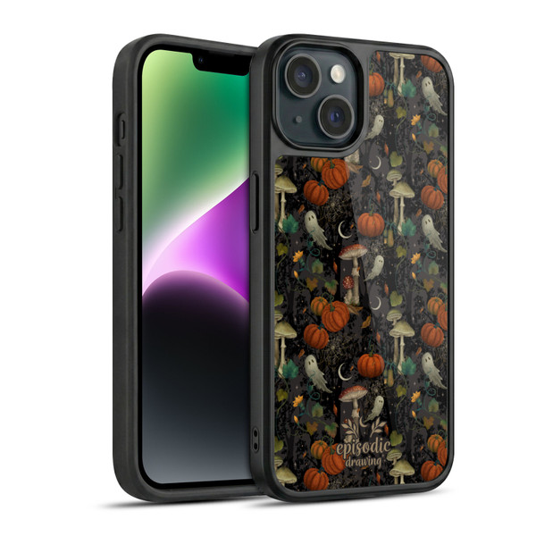 Episodic Drawing Spooky Patterns Whimsy Halloween Pumpkin Gel Armour Case For Apple iPhone 14