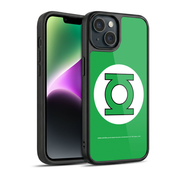 Green Lantern DC Comics Logos Classic Gel Armour Case For Apple iPhone 14